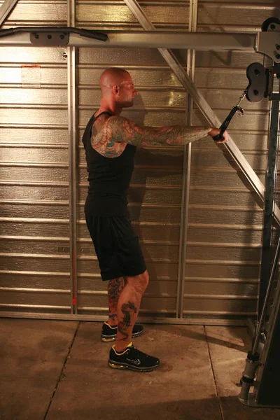 Standing Overhead Pulldown